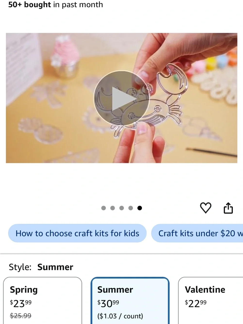 Summer window art sun catchers Craft Kit for Kids - DIY Decorative Charms